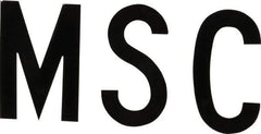 Made in USA - Letter Label - Legend: Complete Set, English, Black - Americas Industrial Supply