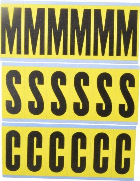 Made in USA - Letter Label - Legend: Combo Pack (Letters), English - Americas Industrial Supply