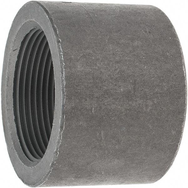 Made in USA - Size 1-1/2", Class 3,000, Forged Carbon Steel Black Pipe End Cap - 925 psi, Threaded End Connection - Americas Industrial Supply
