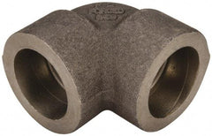 Made in USA - Size 3/4", Class 3,000, Forged Carbon Steel Black Pipe 90° Elbow - 925 psi, Socket Weld End Connection - Americas Industrial Supply