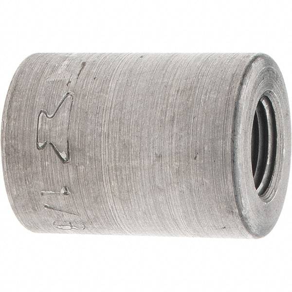 Made in USA - Size 1/8", Class 150, Malleable Iron Black Pipe Coupling (Right Hand) - 150 psi, Threaded End Connection - Americas Industrial Supply