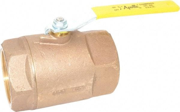 Apollo - 3" Pipe, Standard Port, Bronze Standard Ball Valve - 2 Piece, Inline - One Way Flow, FNPT x FNPT Ends, Lever Handle, 600 WOG, 125 WSP - Americas Industrial Supply