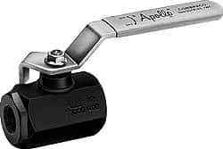 Apollo - 2" Pipe, Standard Port, Carbon Steel Standard Ball Valve - 2 Piece, Inline - One Way Flow, FNPT x FNPT Ends, Lever Handle, 3,000 WOG - Americas Industrial Supply
