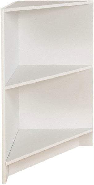 ECONOCO - 1 Shelf, Closed Shelving Corner Block - 20 Inch Wide x 20 Inch Deep x 38 Inch High, White - Americas Industrial Supply
