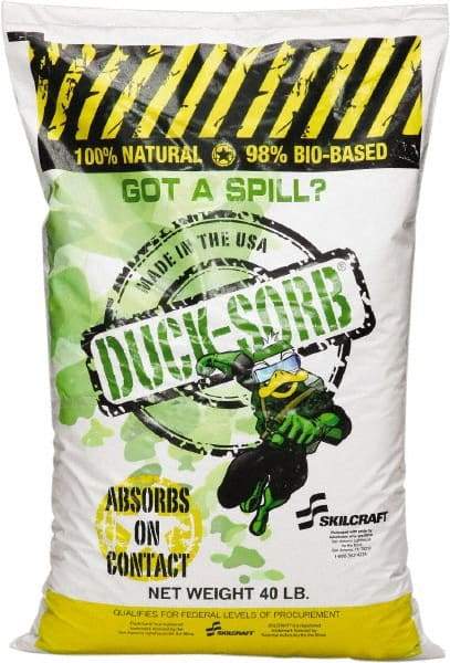 Ability One - 40 Lb Box Cotton Duck Granular Sorbent - Biologicals, Foods, Grease, Sewage & More - Americas Industrial Supply