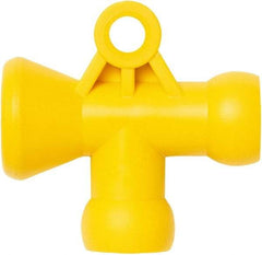Loc-Line - 1/4" Hose Inside Diam, Coolant Hose T-Fitting - For Use with Loc-Line Modular Hose System - Americas Industrial Supply