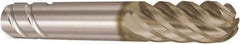 Seco - 6mm Diam, 17mm LOC, 6 Flute Solid Carbide Ball End Mill - HXT Finish, Single End, 57mm OAL, 4.5mm Shank Diam, Spiral Flute - Americas Industrial Supply