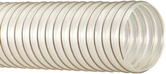 Flexaust - 6" ID, 15 Hg Vac Rating, 19 psi, Polyurethane Vacuum & Duct Hose - 25' Long, Clear, 6" Bend Radius, -65 to 225°F - Americas Industrial Supply