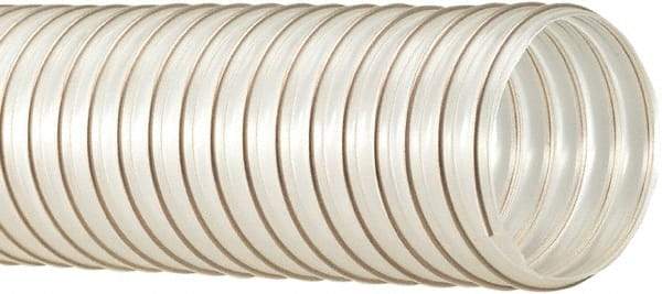 Flexaust - 300mm ID, 2.2 Hg Vac Rating, 10 psi, Polyurethane Vacuum & Duct Hose - 25' Long, Clear, 10" Bend Radius, -65 to 225°F - Americas Industrial Supply
