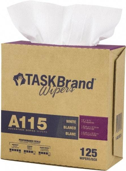 NuTrend Disposables - Dry General Purpose Wipes - Pop-Up, 9" x 16-3/4" Sheet Size, White - Americas Industrial Supply