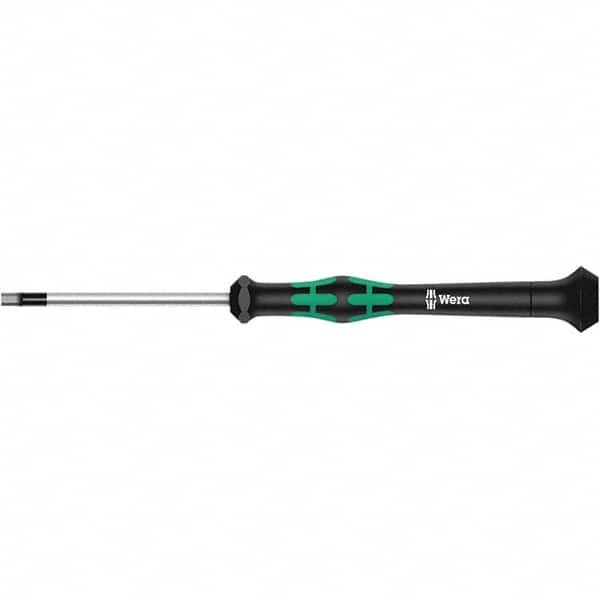 Wera - 0.028" Precision Miniature Hex Driver - 1-37/64" Bade Length, Multi Handle, 157mm OAL - Americas Industrial Supply