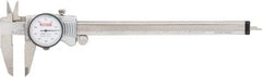 SPI - 0" to 8" Range, 0.001" Graduation, 0.1" per Revolution, Dial Caliper - White Face, 1.97" Jaw Length, Accurate to 0.0015" - Americas Industrial Supply