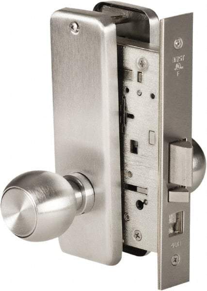 Stanley - Grade 1 Office Lever Lockset - 2-3/4" Back Set, Best SFIC Cylinder, Brass Alloy, Satin Chrome Finish - Americas Industrial Supply