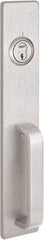 Precision - 15" OAL Reversible Unrated Flatbar - 32 to 36" Door Width, Satin Stainless Steel Finish, Grade 1, 2100 Series - Americas Industrial Supply