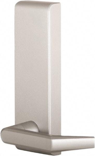 Precision - 8" OAL Nonhanded Flatbar - 32 to 36" Door Width, Painted Aluminum Finish, Grade 1, Stanley Commercial Hardware - Americas Industrial Supply