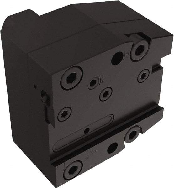 Seco - Tool Block Style 150.10-JETI, 25mm Blade Height, 96mm OAL, 85mm OAH, Indexable Cutoff Blade Tool Block - 30mm Shank Width, Through Coolant - Americas Industrial Supply