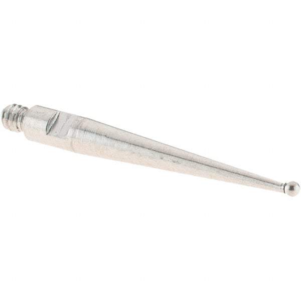 SPI - 1mm Ball Diam, Stainless Steel, Ball Test Indicator Contact Point - 20.3mm Contact Point Length, Use with SPI Integral Series - Americas Industrial Supply