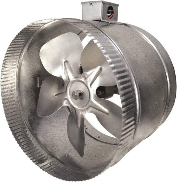 Suncourt - 10" Diam, 1.7 Amp, 120 Volt Duct Fan - 460 CFM, Double Speed - Americas Industrial Supply