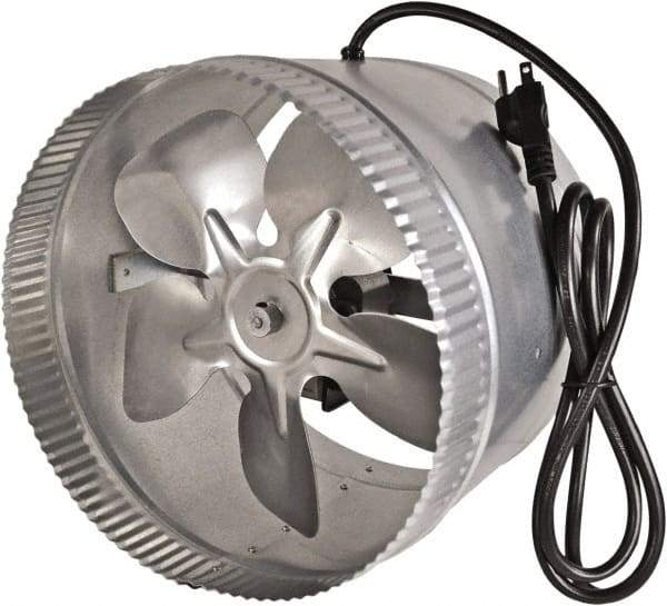 Suncourt - 10" Diam, 1.5 Amp, 120 Volt Duct Fan - 300 CFM, Single Speed - Americas Industrial Supply