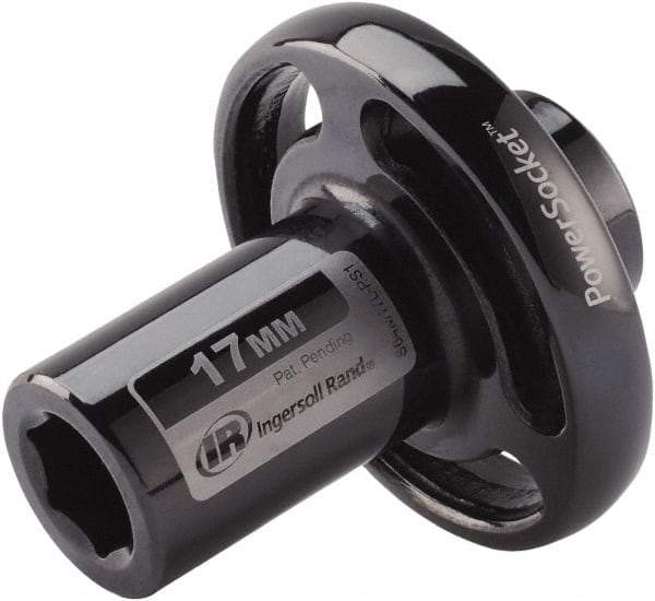 Ingersoll-Rand - 1/2" Drive 17mm Standard Impact Socket - 6 Points, 3-1/10" OAL - Americas Industrial Supply