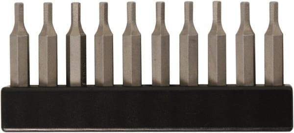 Wiha - 0.9mm Hex Screwdriver Bit - 4mm Drive, 28mm OAL - Americas Industrial Supply