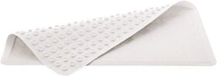 Rubbermaid - 28" Long x 16" Wide, Rubber Plumbed Wash Station Bath Tub Mat - White Matting - Americas Industrial Supply