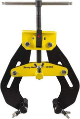 Strong Hand Tools - 17 Lb, 12" Max Opening, 12" Open Throat Depth, 4-1/2" Closed Throat Depth, Cantilever Clamp - Steel Jaw, T-Handle - Americas Industrial Supply