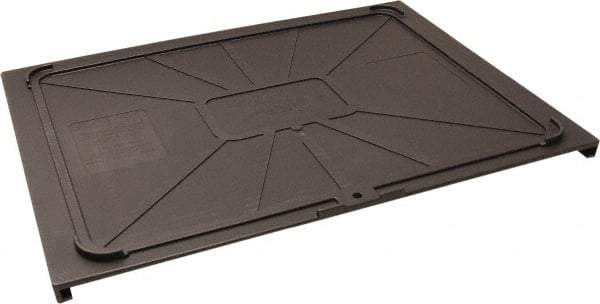 Made in USA - 17-1/2" Wide x 1" High, Gray Bin Cover - Use with Barracuda Box - Americas Industrial Supply