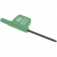 Wiha - T7 Torx Key - Flag-Style, 35mm Length Under Head, 2.6" OAL - Americas Industrial Supply
