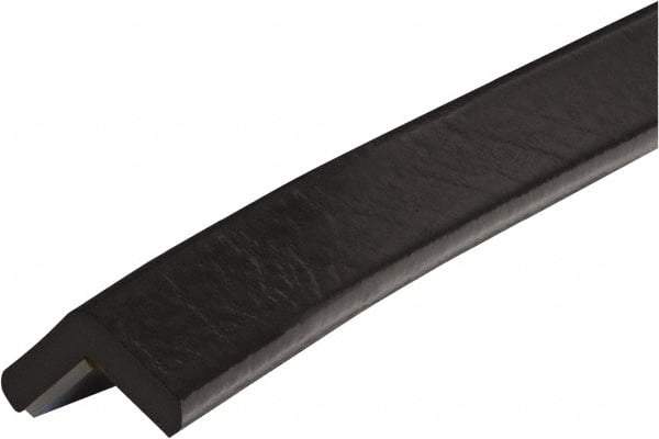 PRO-SAFE - 39" Long, Polyurethane Foam Type E Corner Guard - Black, 1" High x 2" Wide Side - Americas Industrial Supply
