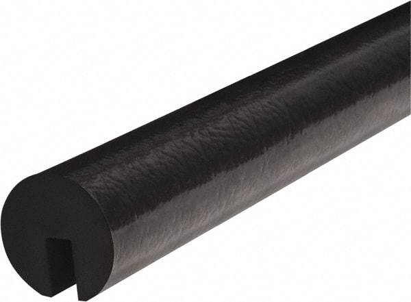 PRO-SAFE - 39" Long, Polyurethane Foam Type B+ Edge Guard - Black, 1" High x 2" Wide Side - Americas Industrial Supply