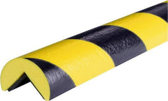 PRO-SAFE - 39" Long, Polyurethane Foam Type A Corner Guard - Black/Yellow, 1" High x 2" Wide Side - Americas Industrial Supply