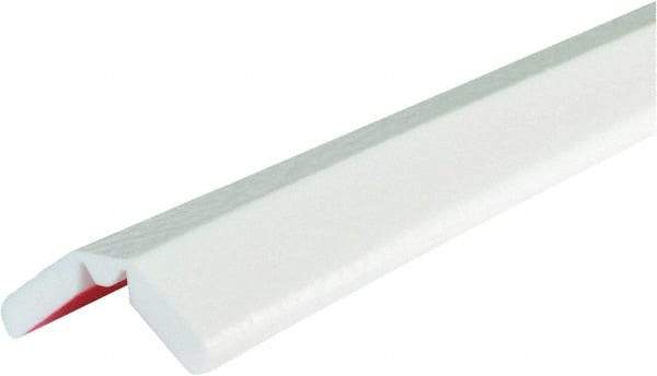 PRO-SAFE - 39" Long, Polyurethane Foam Type W Bumper Guard - White, 1" High x 2" Wide Side - Americas Industrial Supply