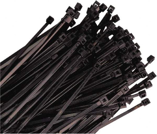 Triton - 36" Long Black Nylon Standard Cable Tie - 175 Lb Tensile Strength, 11" Max Bundle Diam - Americas Industrial Supply