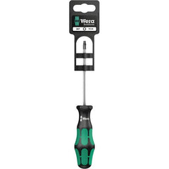 Wera - T25 Torx Driver - 4" Blade Length, 10-1/8" OAL, Ergonomic Handle, Chrome Plated Steel - Americas Industrial Supply