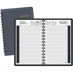 AT-A-GLANCE - 365 Sheet, 4-7/8 x 8", Appointment Book - Black & White - Americas Industrial Supply