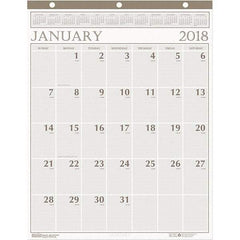 House of Doolittle - 12 Sheet, 20 x 26", Wall Calendar - Beige - Americas Industrial Supply