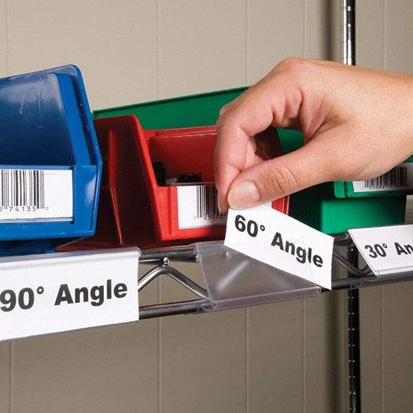 Aigner Index - Label Holders Backing: Snap-On Width (Inch): 1-1/4 - Americas Industrial Supply