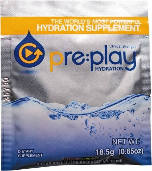 Hydration Health - 0.65 oz Packet Sugar Free Raspberry Lemonade Activity Drink - Powdered, Yields 18 oz - Americas Industrial Supply