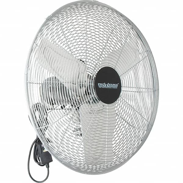 PRO-SOURCE - 24" Blade, 1/4 hp, 5,200, 6,000 & 7,700 CFM, Oscillating Industrial Circulation Fan - Back-Mounted, 120 VAC Volts, 1.60-1.90 Amps, 3 Speed - Americas Industrial Supply