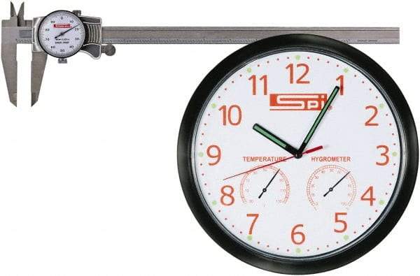 SPI - 0" to 6" Range, 0.001" Graduation, 0.1" per Revolution, Dial Caliper - White Face - Americas Industrial Supply