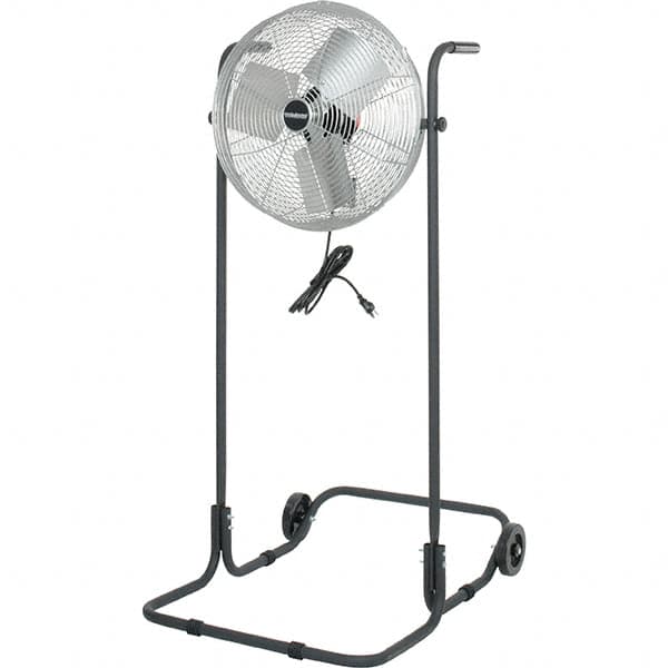 PRO-SOURCE - 18" Blade, 1/8 hp, 5,750 CFM, High Floor Stand Industrial Circulation Fan - Floor Stand, 2.2 Amps, 3 Speed - Americas Industrial Supply