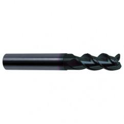 1/2" Dia. - 4-1/2" OAL - 45° Helix Super-A Carbide End Mill - 3 FL - Americas Industrial Supply