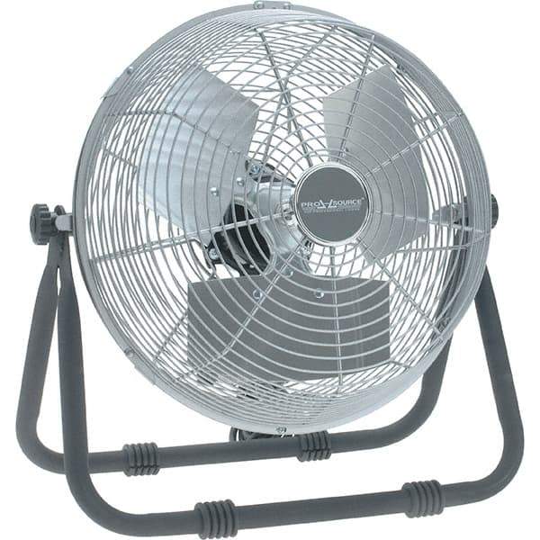 PRO-SOURCE - 12" Blade, 1/12 hp, 1,650, 2,300 & 2,750 CFM, Low Floor Stand Industrial Circulation Fan - Floor Stand, 120 Volts, 1.1 Amps, 3 Speed - Americas Industrial Supply