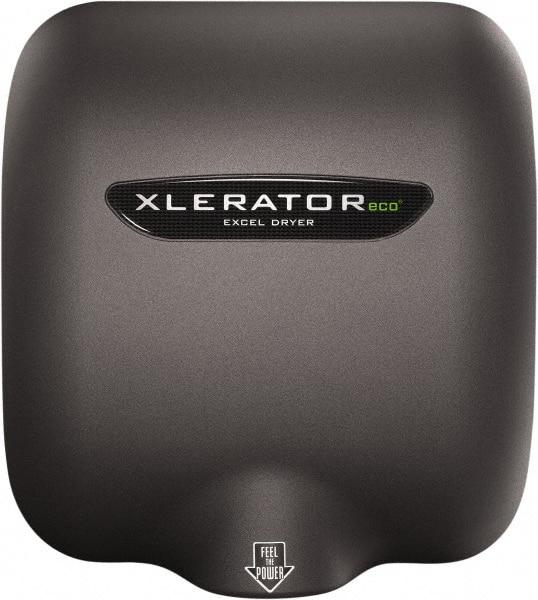 Excel Dryer - 500 Watt Graphite Finish Electric Hand Dryer - 208/277 Volts, 2.2 Amps, 11-3/4" Wide x 12-11/16" High x 6-11/16" Deep - Americas Industrial Supply