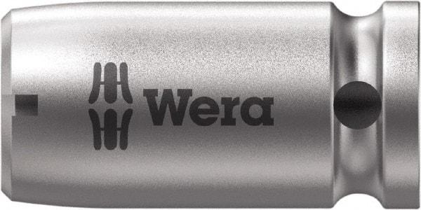 Wera - 1/4 Socket Drive to 1/4 Hex Female Square-Drive to Hex Bit Adapter - 1" OAL - Americas Industrial Supply