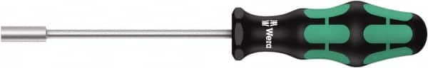 Wera - 8mm Solid Shaft Nutdriver - Cushion Grip Handle, 223mm OAL - Americas Industrial Supply