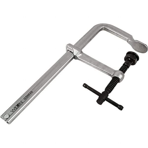Wilton - 4-3/4" Throat Depth, 16" Max Capacity, Heavy-Duty F Sliding Arm Clamp - 2,660 Lb Clamping Pressure - Americas Industrial Supply