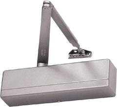 Sargent - Adjustable Solid Door Closer Manual Damper - Aluminum (Satin) Finish - Americas Industrial Supply