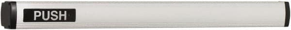 Falcon - 2' 1-3/4" to 3' 4-1/2" Door Width Concealed Vertical Rod Push Bar - Anodized Aluminum Finish - Americas Industrial Supply